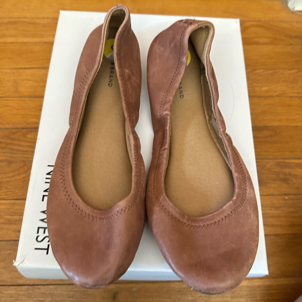 Lucky Brand Women's Brown Leather Flats